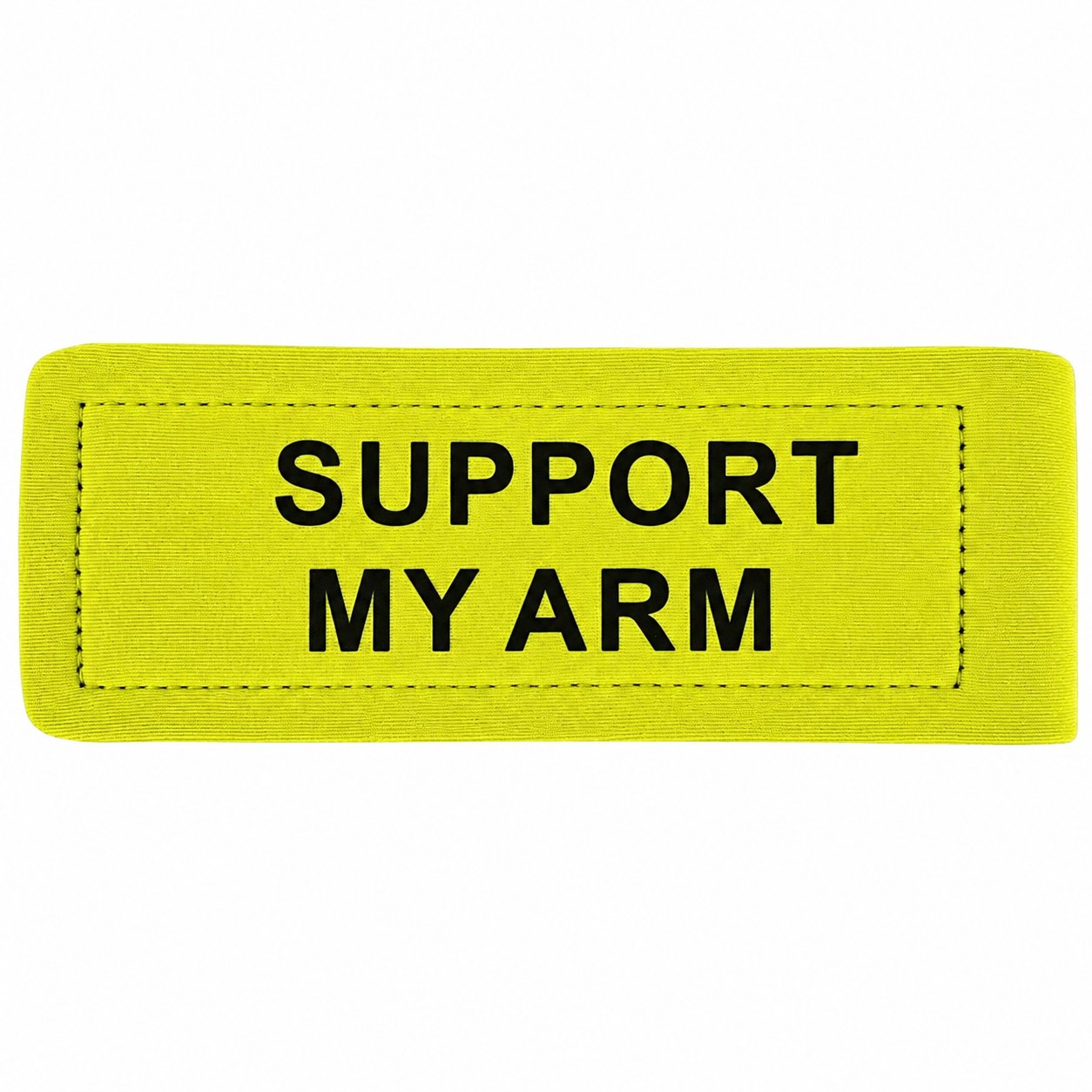 Support My Armband - fluorescent lime green neoprene band
